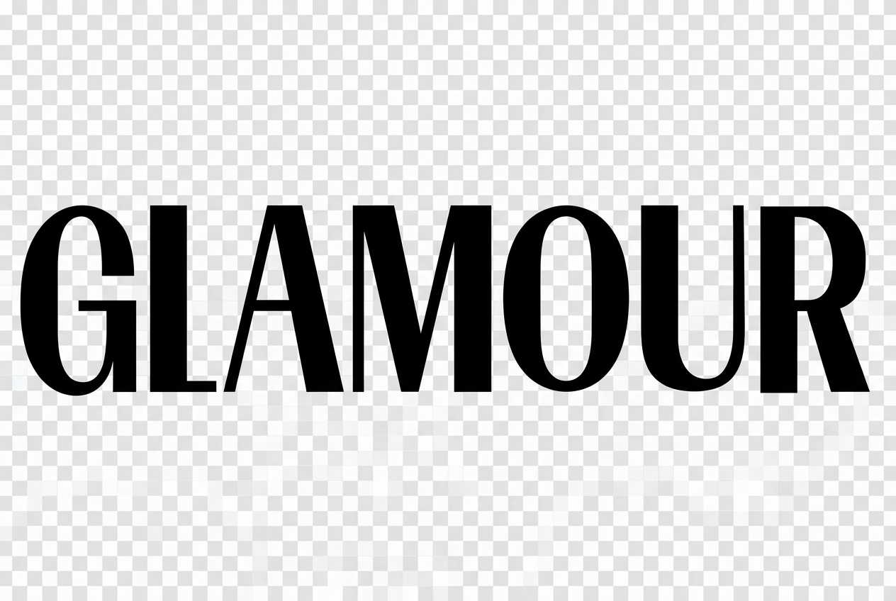 GLAMOUR logo with background removal requested