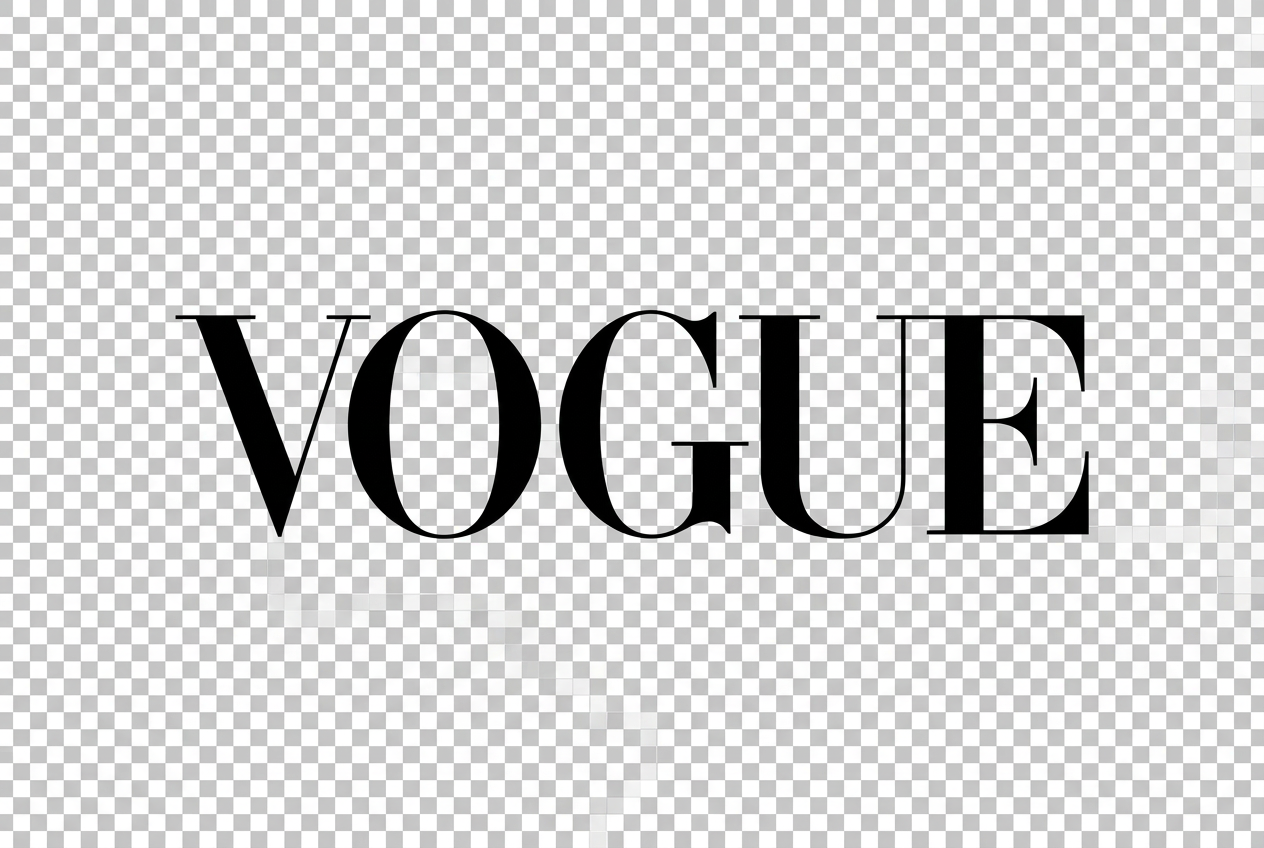 VOGUE logo with background removal requested